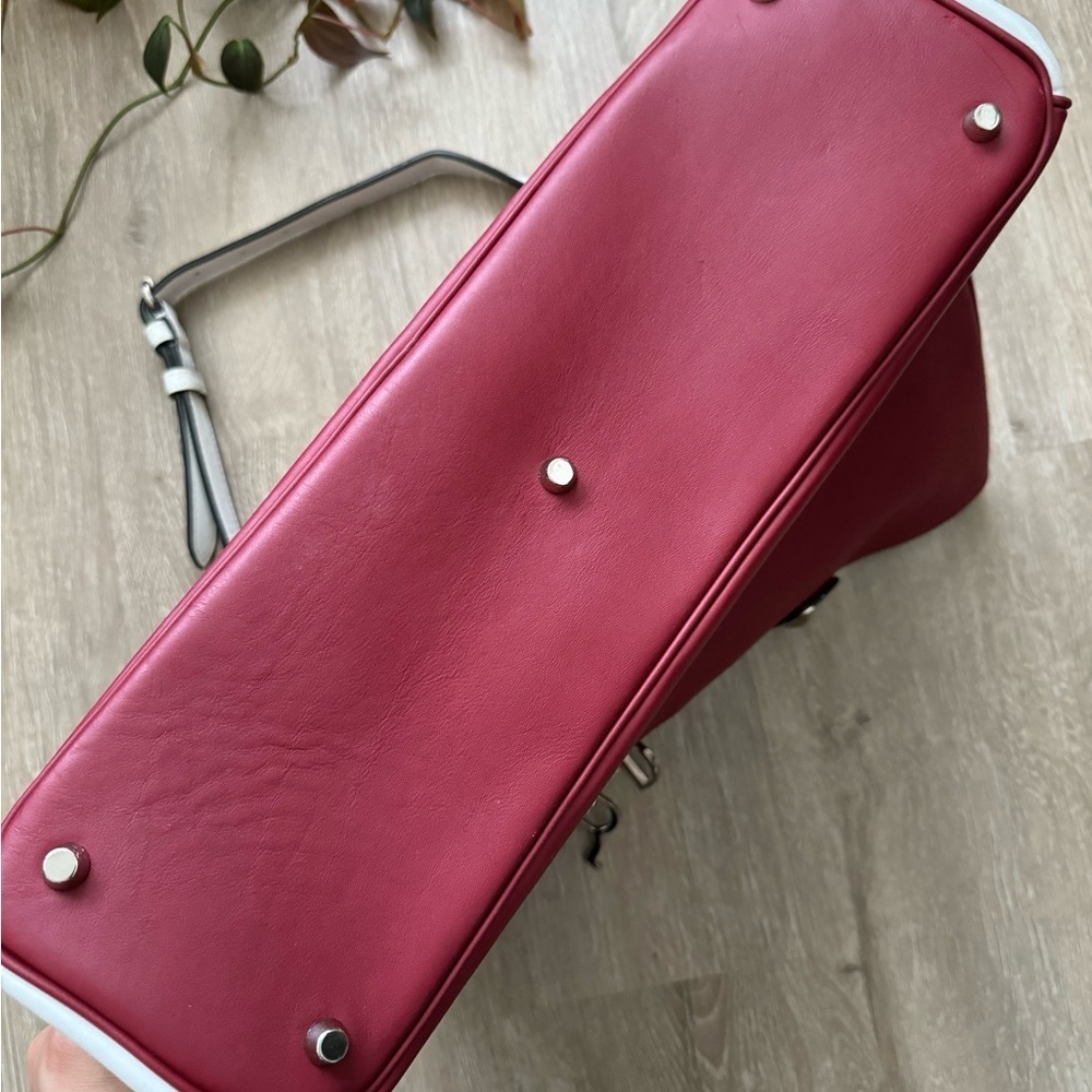 Christian Dior Diorissimo multicolor bag Red White Cream RARE authentic - Picture 6 of 12